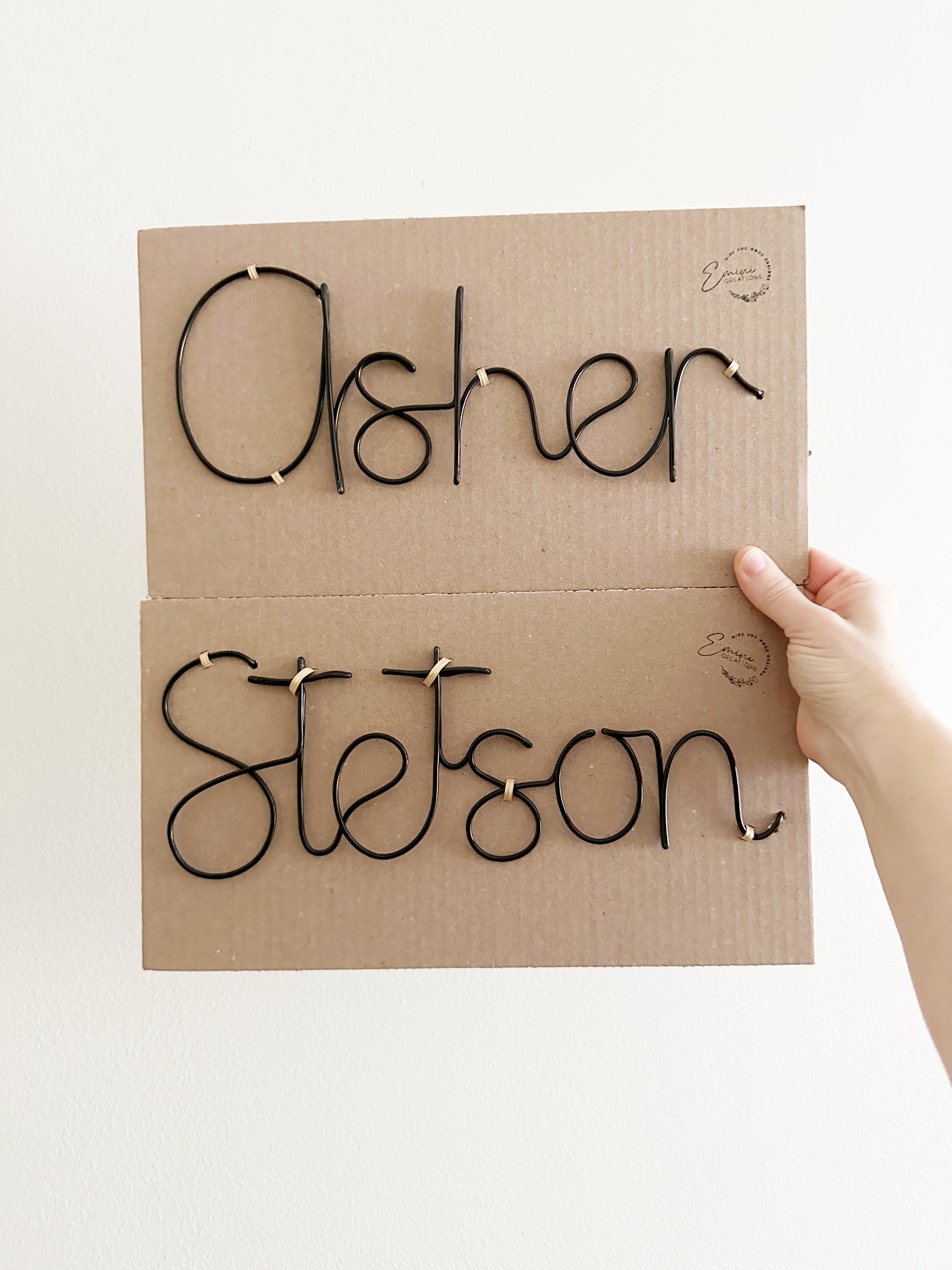 Malibu Font Custom Wire Words