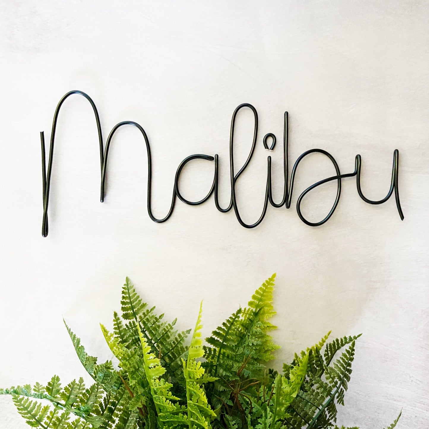 Malibu Font Custom Wire Words