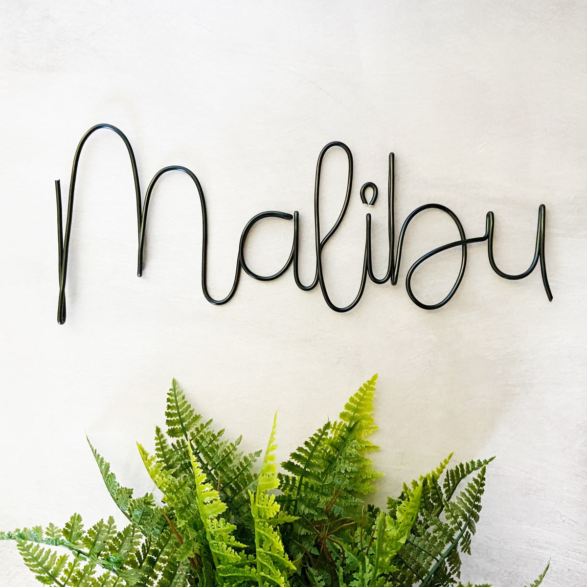 Malibu Font Custom Wire Words