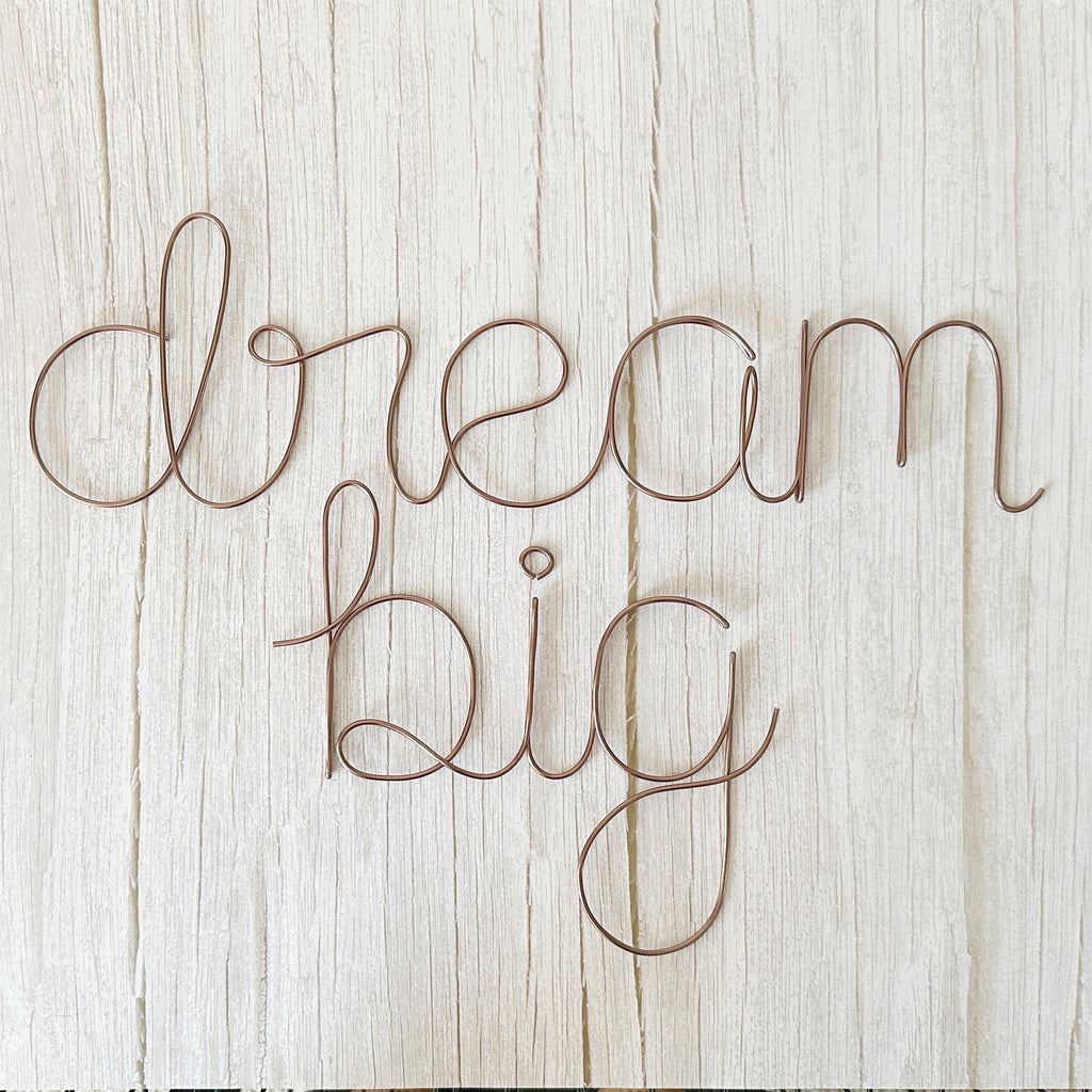 Dream Big Wire Wall Decor