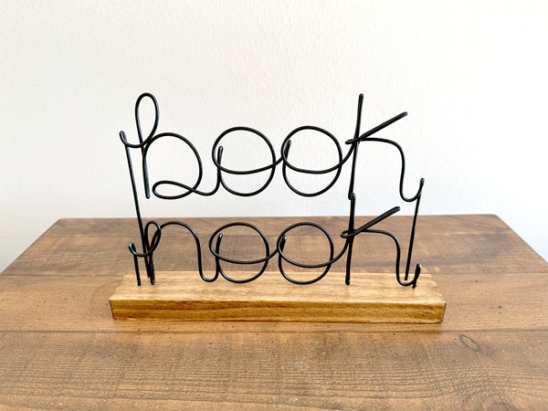 Book Nook Shelf Sign