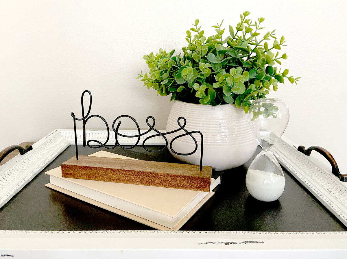 Boss Shelf Sign