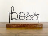 Boss Shelf Sign