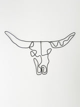 Bull Skull Wire Wall Art