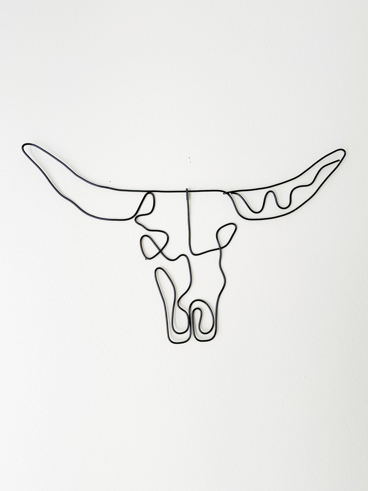 Bull Skull Wire Wall Art