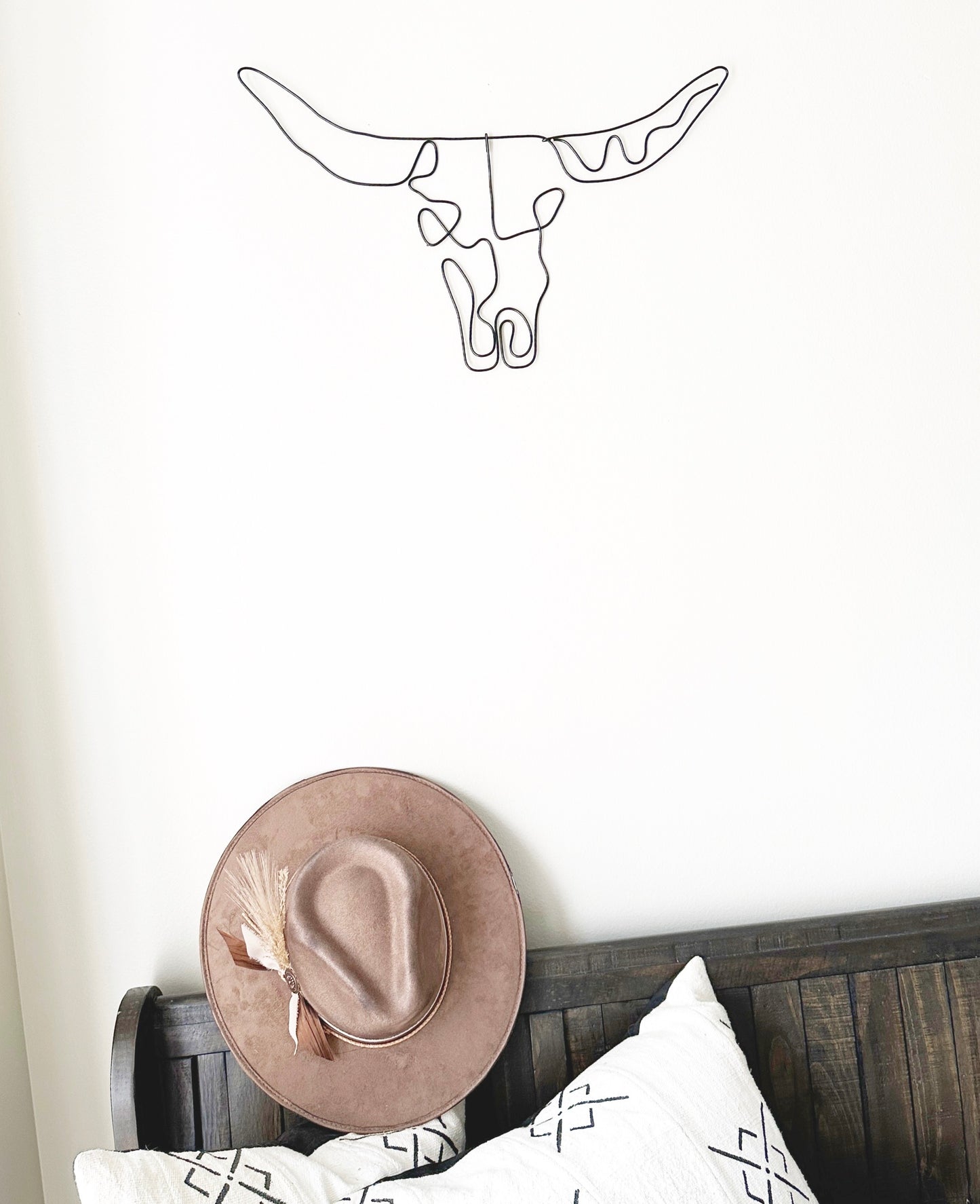 Bull Skull Wire Wall Art