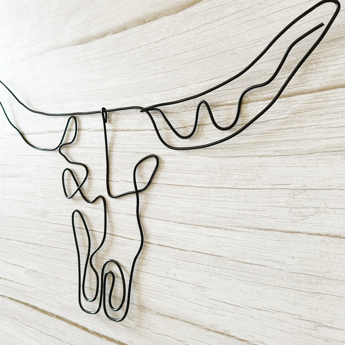 Bull Skull Wire Wall Art