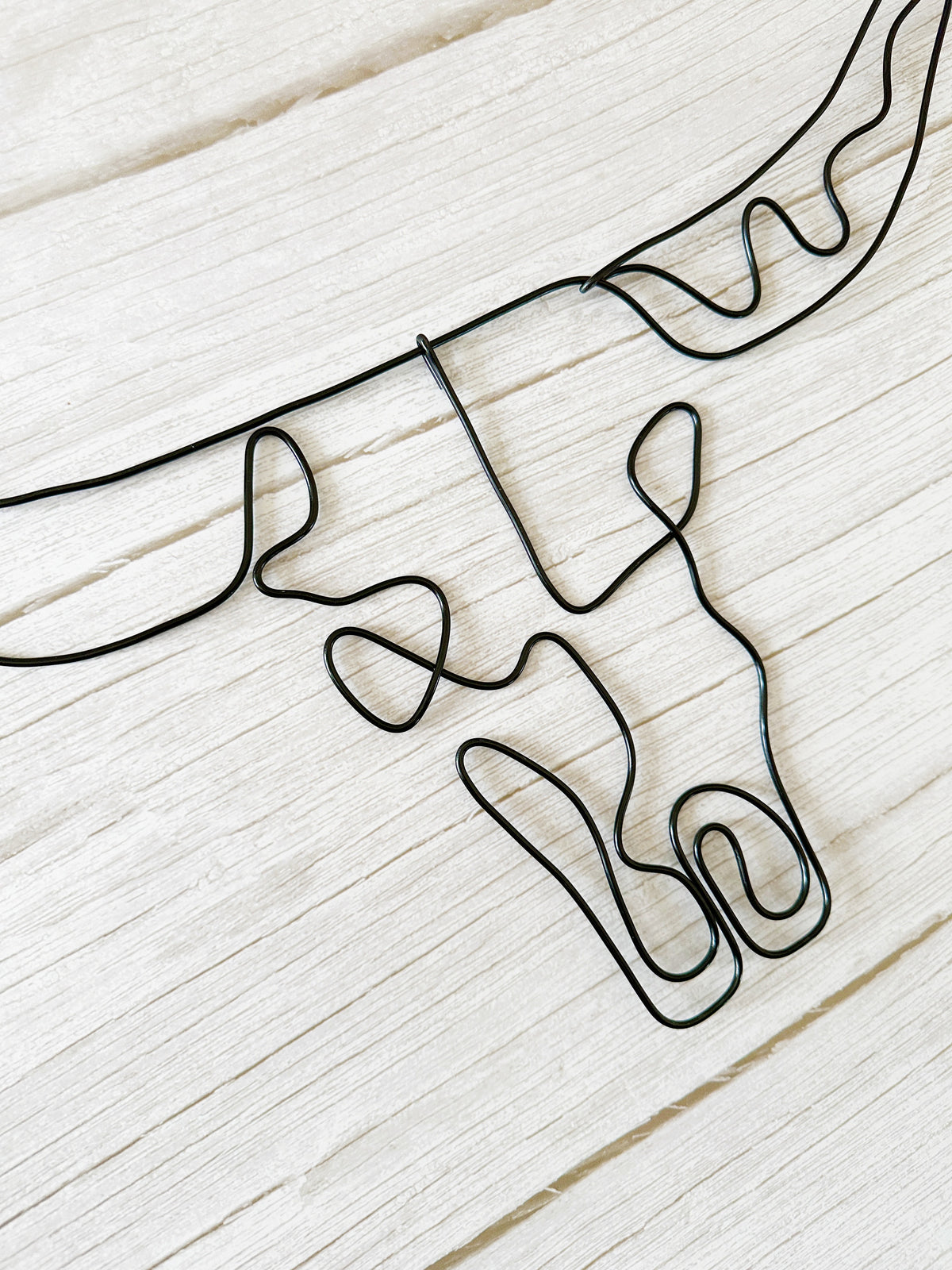 Bull Skull Wire Wall Art