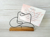 Handcrafted Wire Cowboy Hat Photo Holder – Western Home Décor
