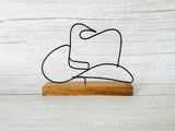 Handcrafted Wire Cowboy Hat Photo Holder – Western Home Décor