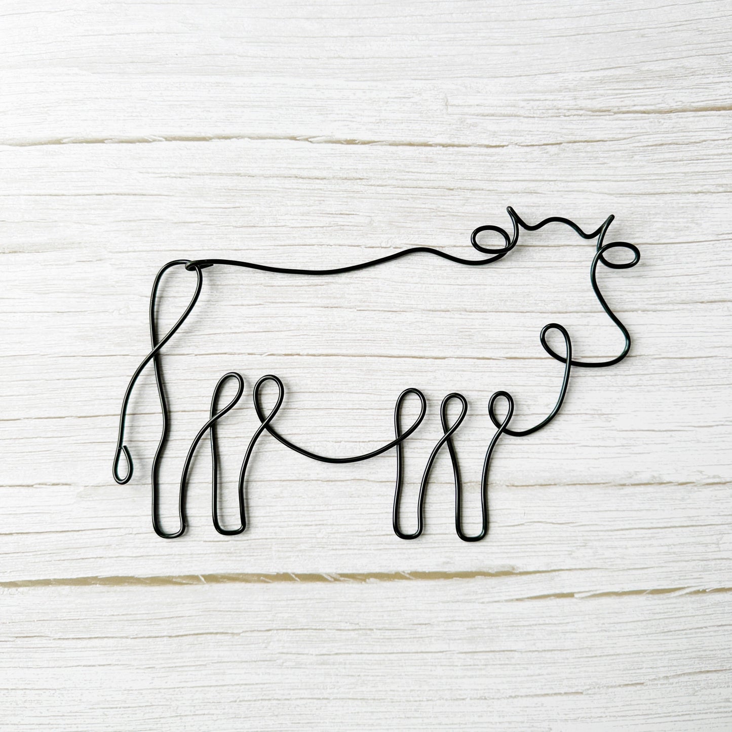 Farm Animal Wire Art – Chicken, Pig & Cow Wall Decor