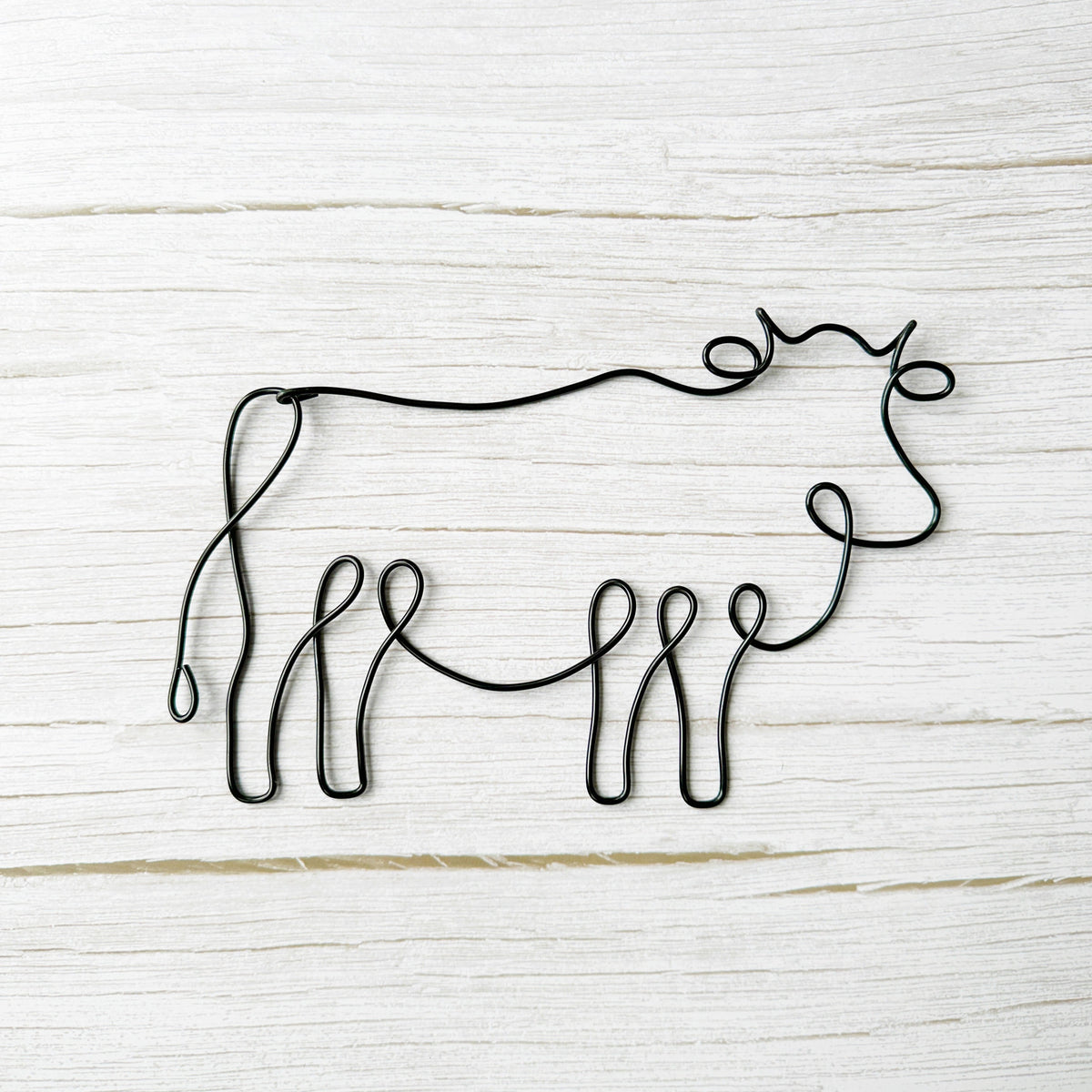 Farm Animal Wire Art – Chicken, Pig & Cow Wall Decor