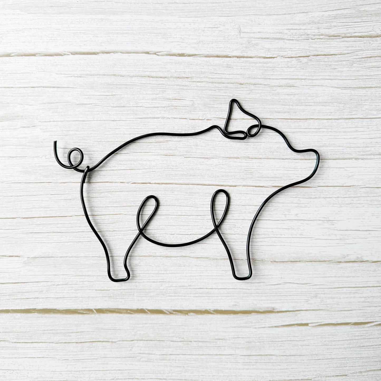 Farm Animal Wire Art – Chicken, Pig & Cow Wall Decor