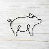 Farm Animal Wire Art – Chicken, Pig & Cow Wall Decor