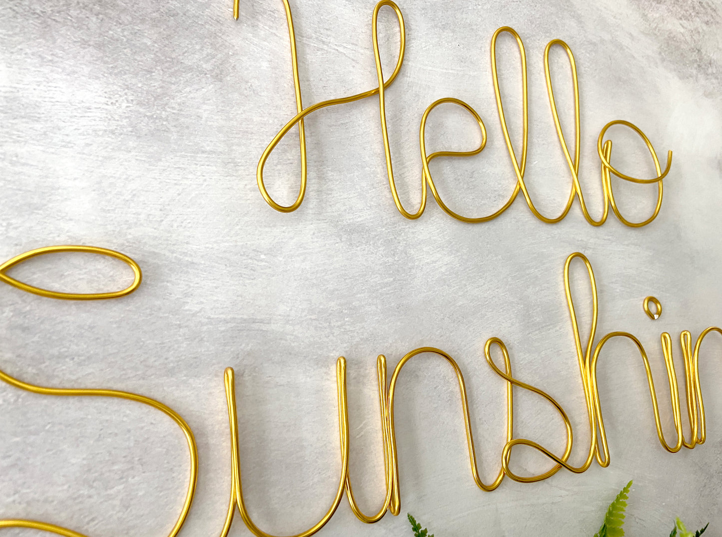 Hello Sunshine Wire Sign