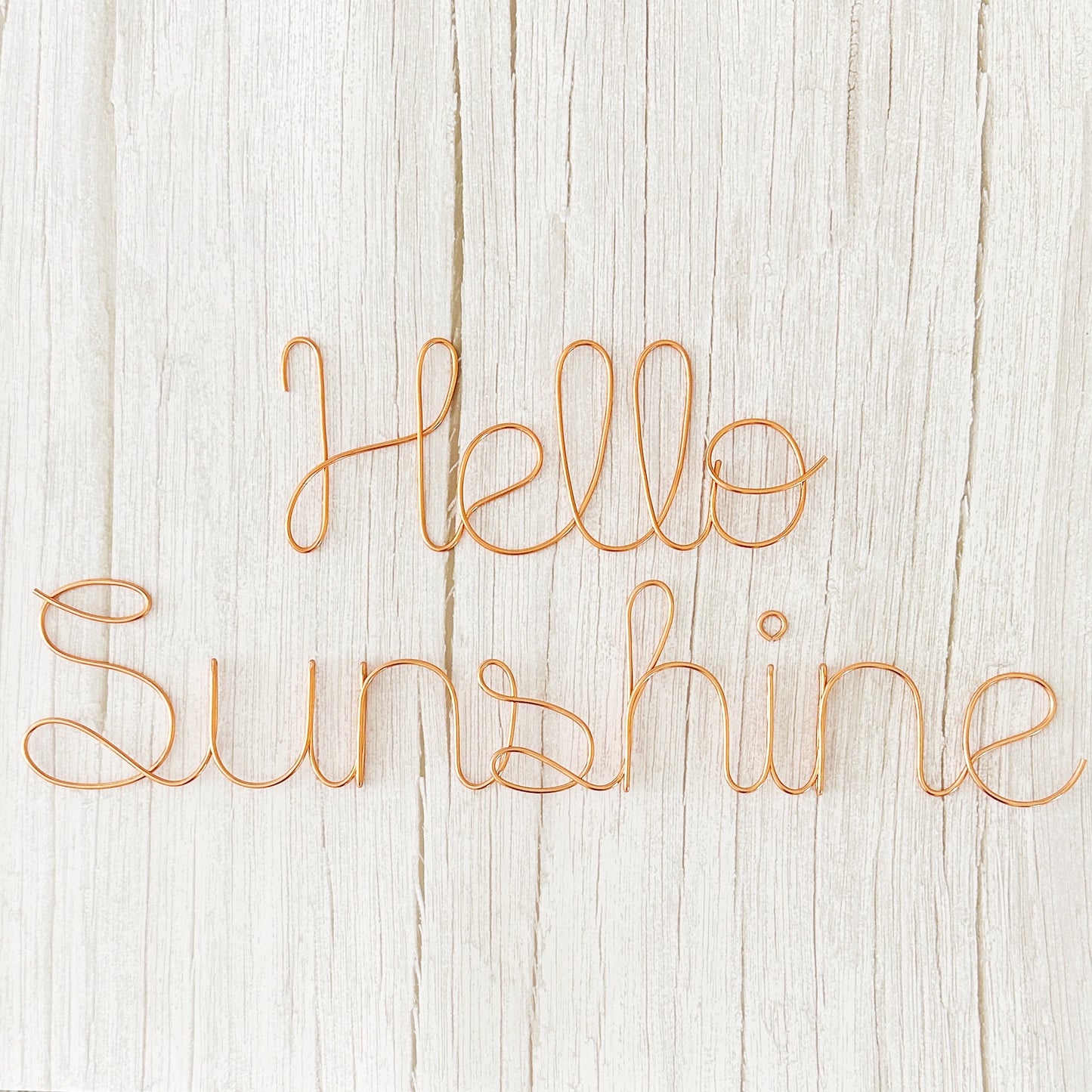 Hello Sunshine Wire Sign