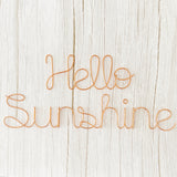Hello Sunshine Wire Sign