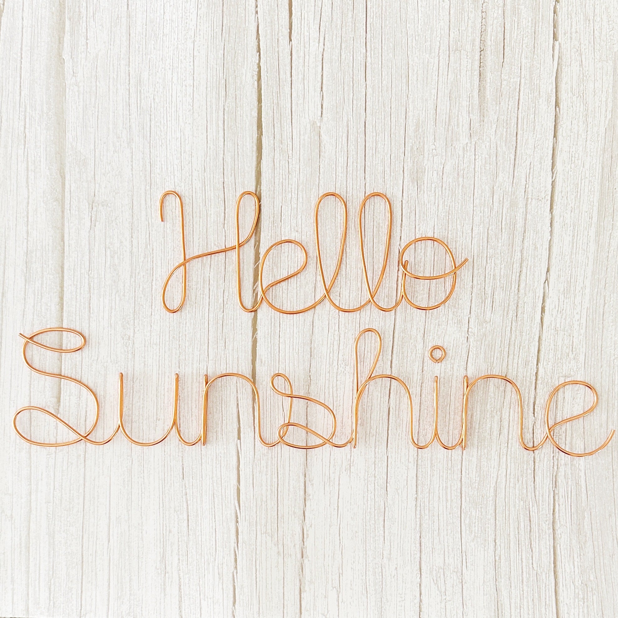 Hello Sunshine Wire Sign