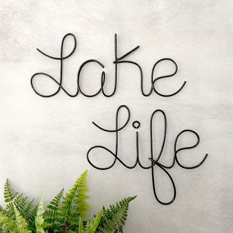 Lake Life Wire Wall Art