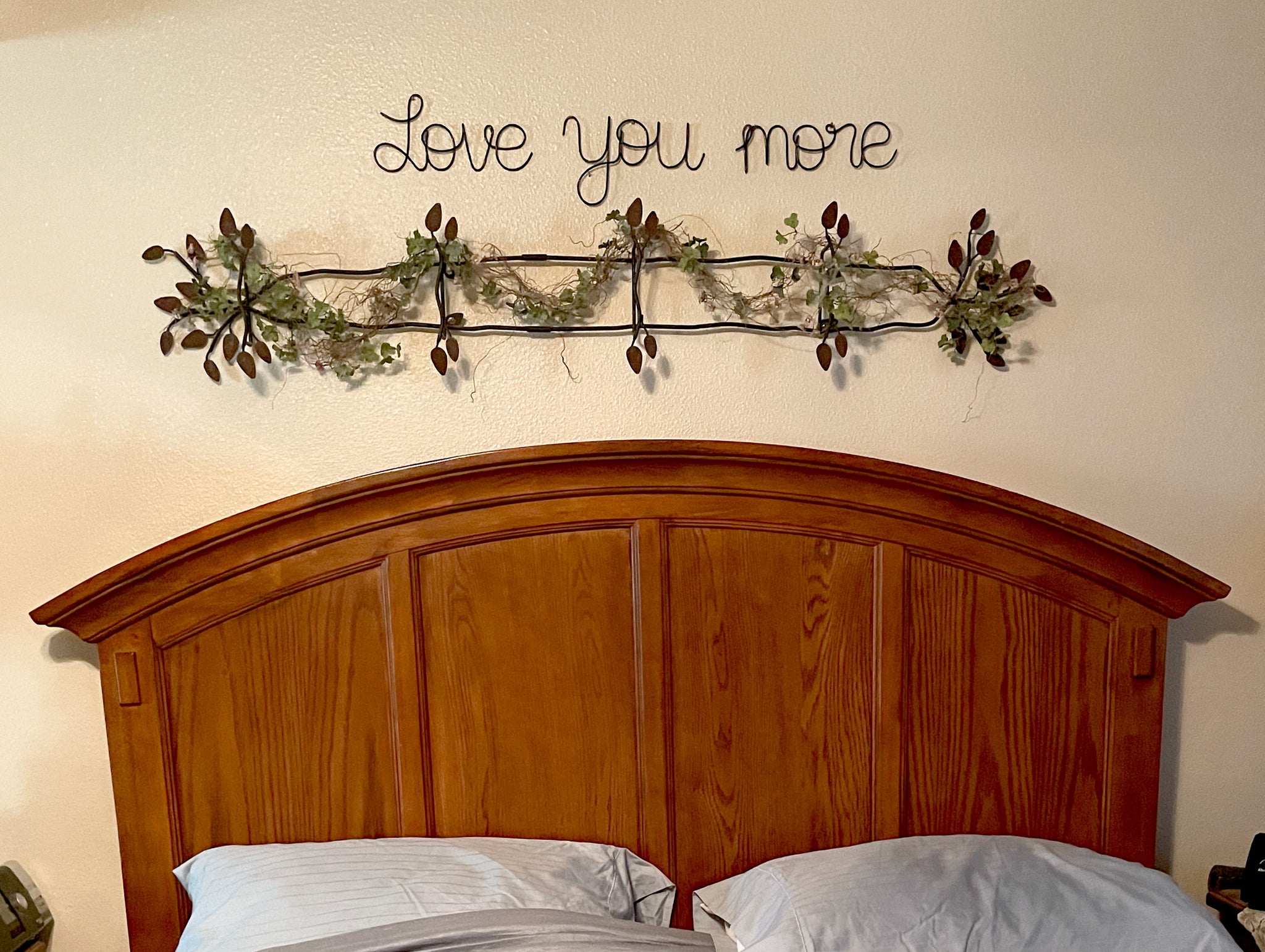 Love You More Wire Art