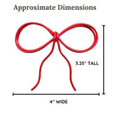 Bow Wire Ornament - Holiday Tree Decor
