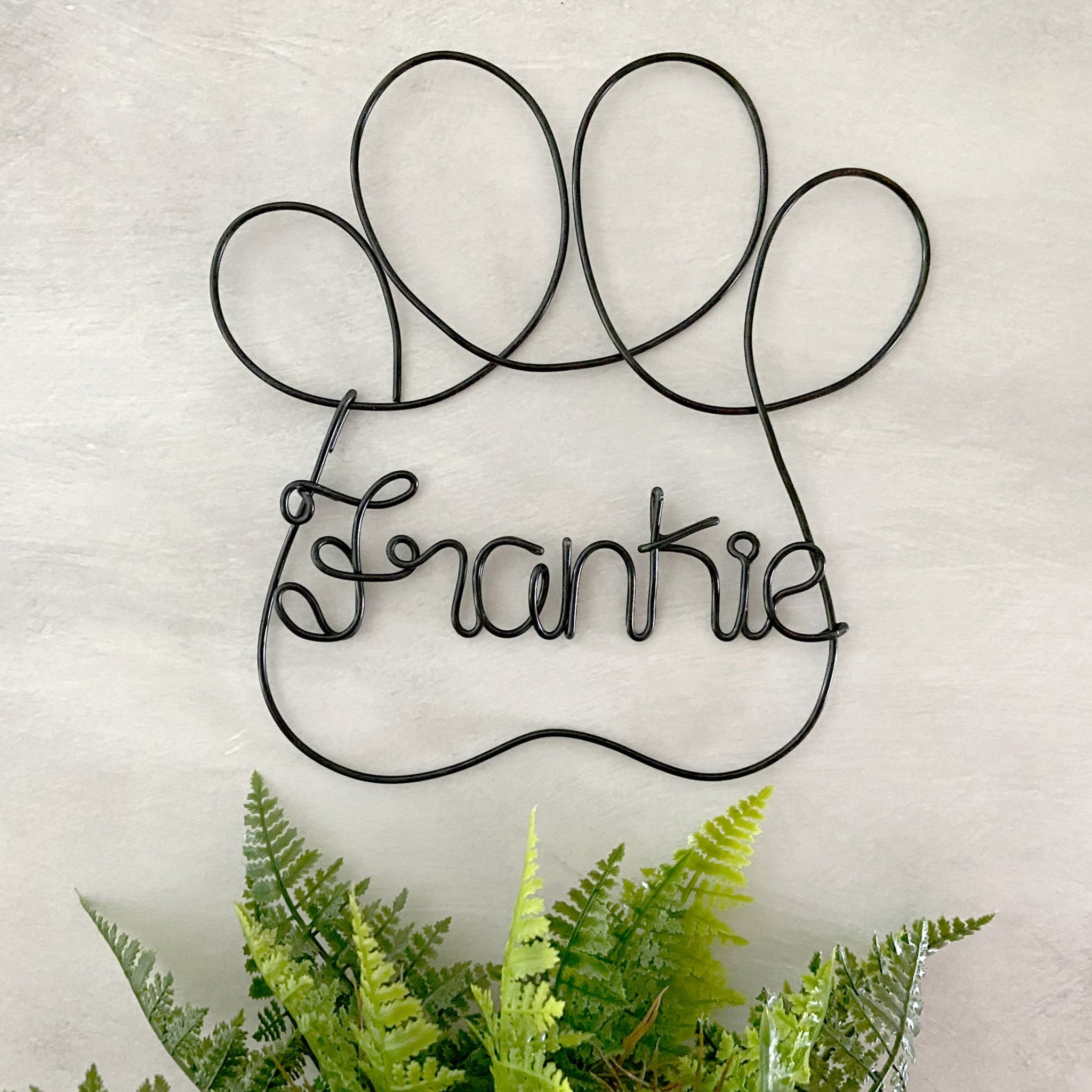 Paw Print Name Sign