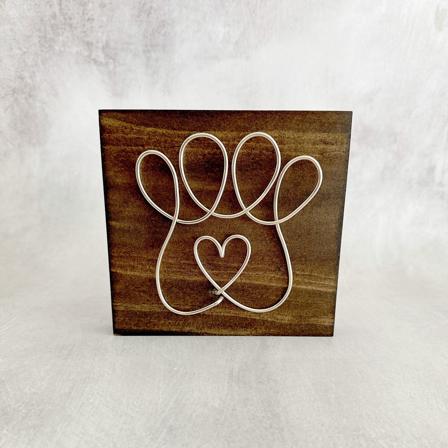 Paw Print Shelf Decor