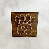 Paw Print Shelf Decor