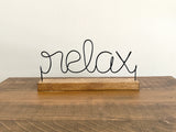 Relax Shelf Sign