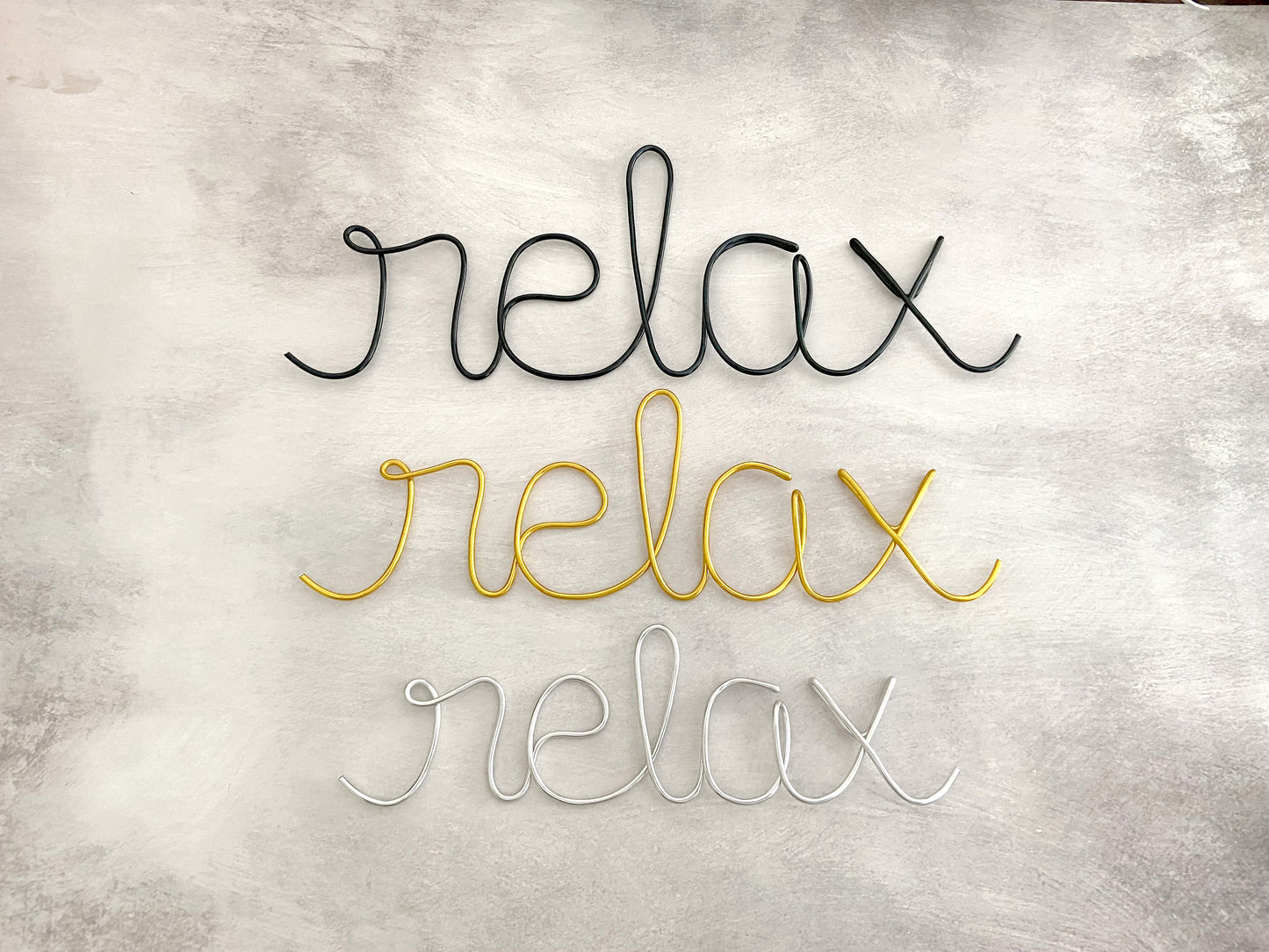 Relax Wire Sign