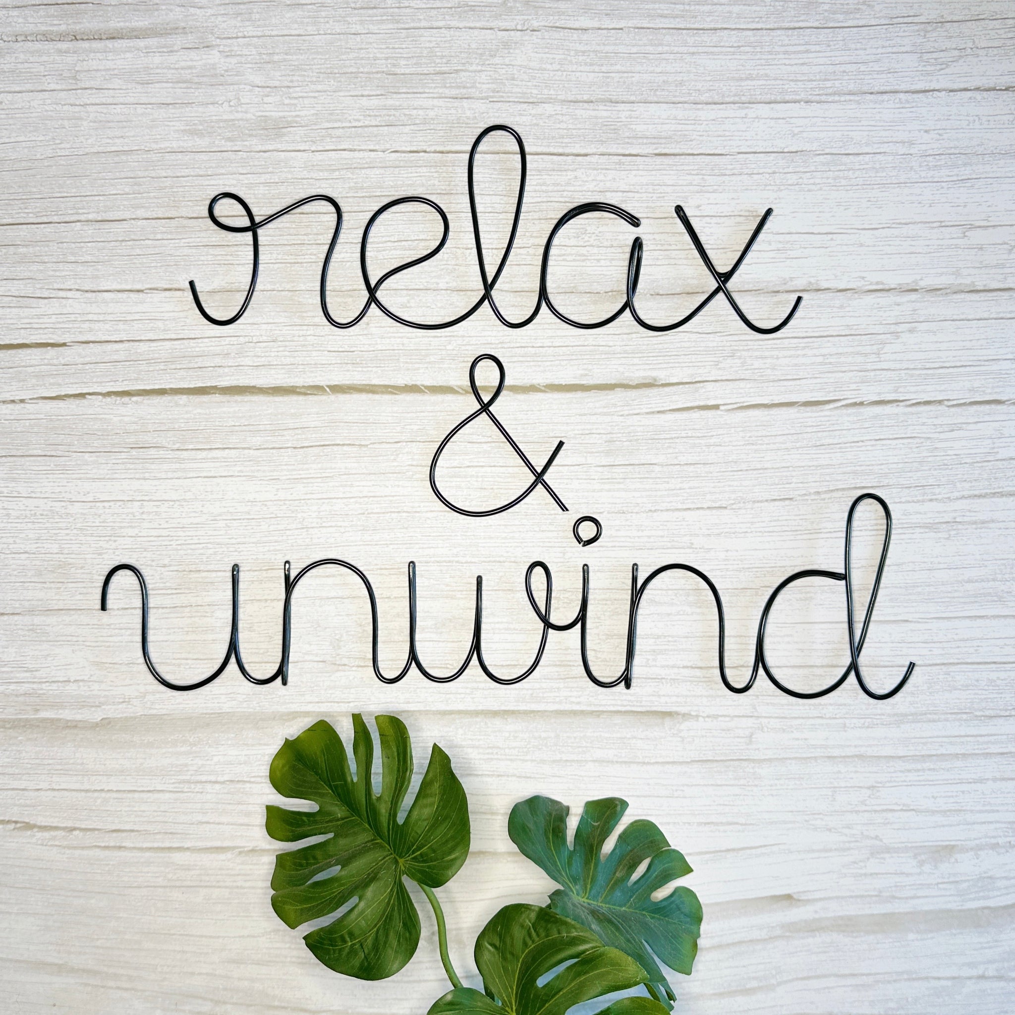 Emini Creations Relax and Unwind Wall Sign