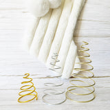 Spiral Wire Christmas Trees – Set of 3 Minimalist Holiday Decorations
