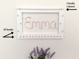 Personalized Wood and Wire Jewelry Holder