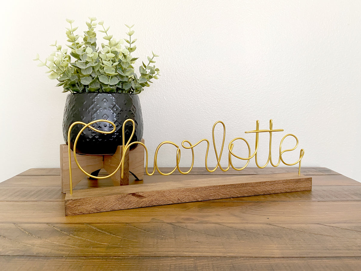 Personalized Freestanding Name Sign