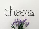 Cheers Wire Sign