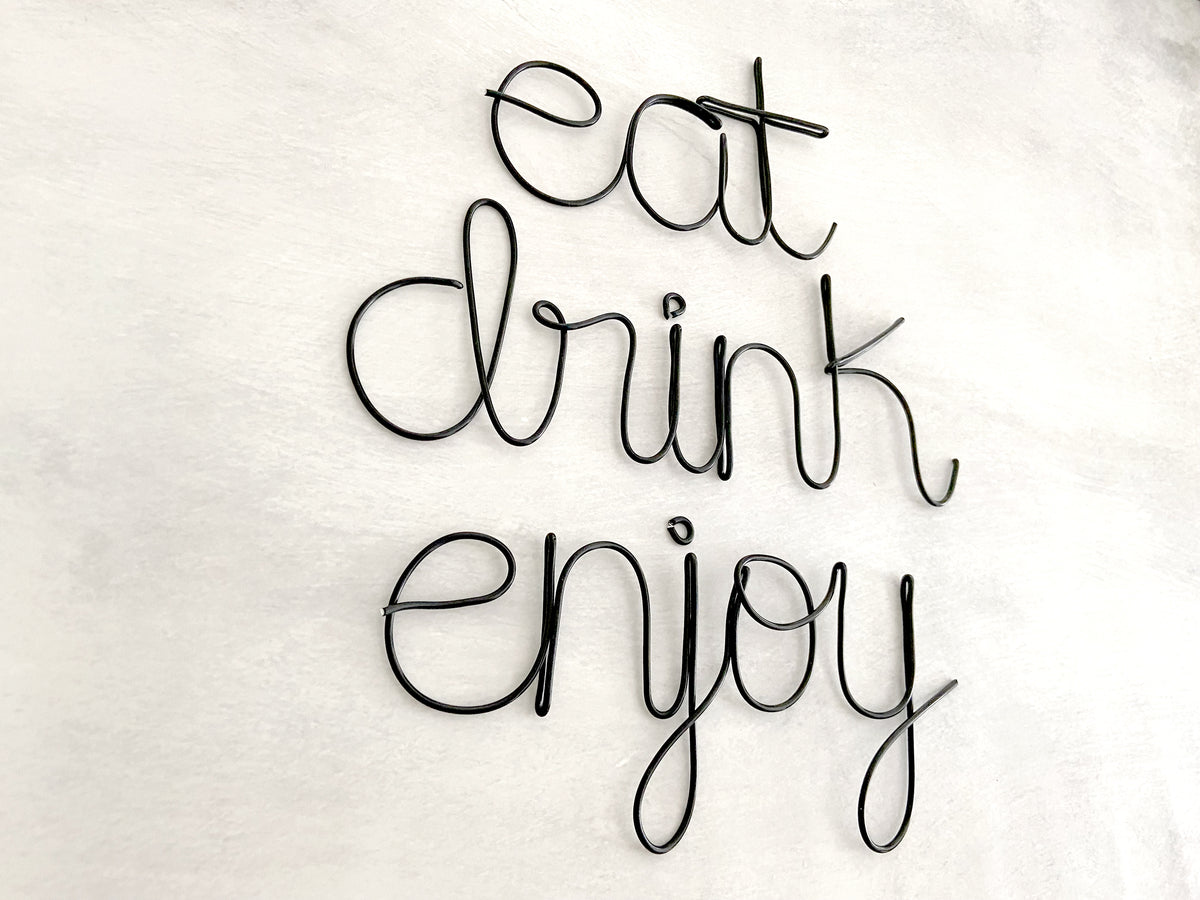 Eat Drink Enjoy Wall Decor