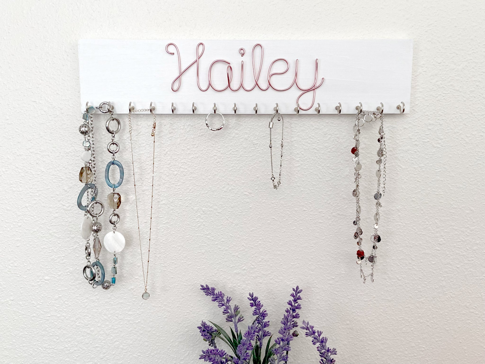 Personalized Necklace Hanger