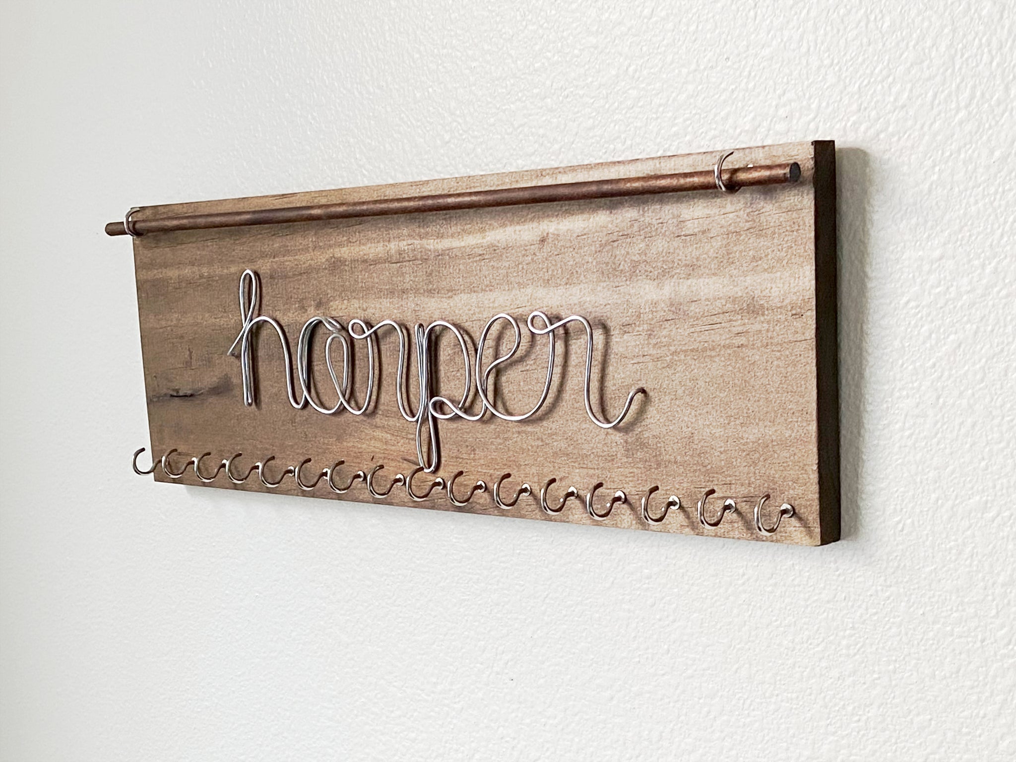 Personalized Necklace and Earring Holder