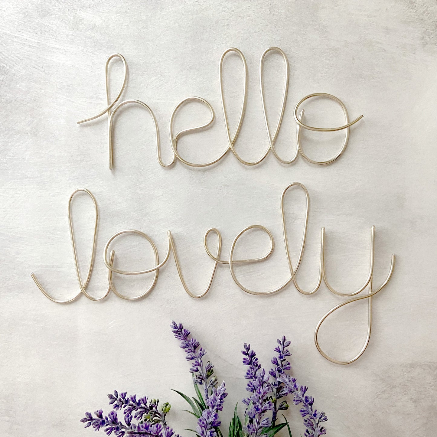 Hello Lovely Wire Art
