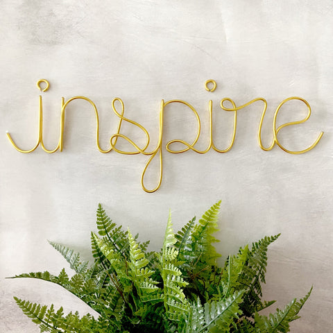 Inspire Wire Wall Art