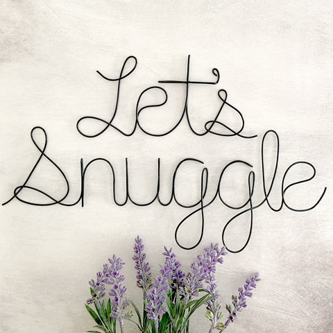 Let's Snuggle Wall Hanging