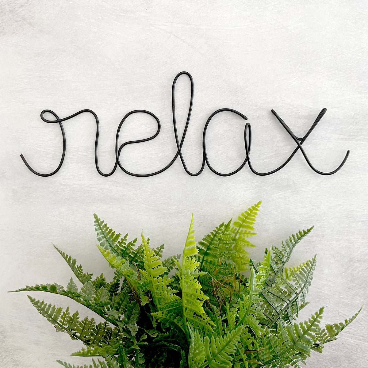 Relax Wire Sign