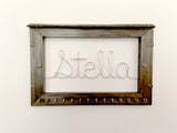 Personalized Wood and Wire Jewelry Holder