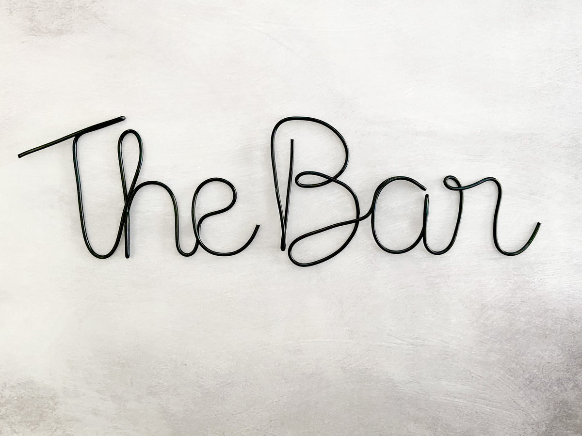 Home Bar Sign